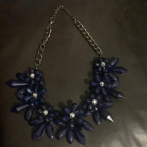 Stunning dark blue necklace